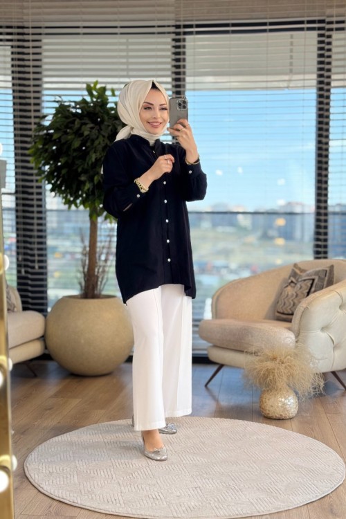 4094 Massi Gömlek Siyah