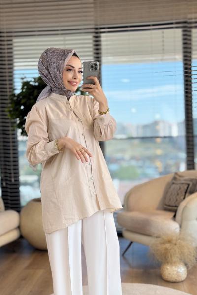 4094 Massi Gömlek Bej