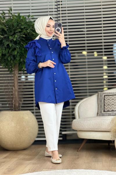 4114 Sahra Gömlek Lacivert