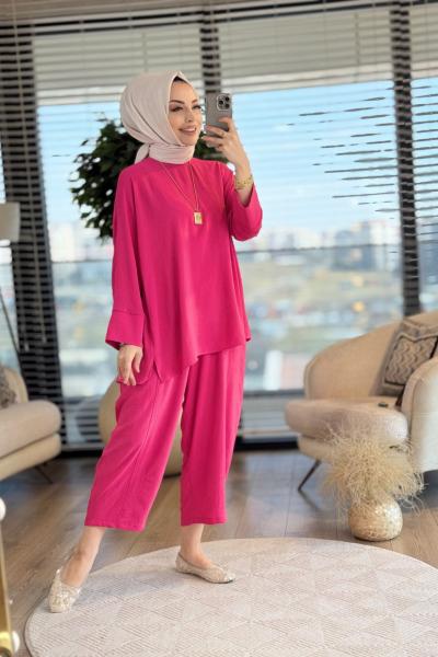 4119 Feriha Takım Fuşya