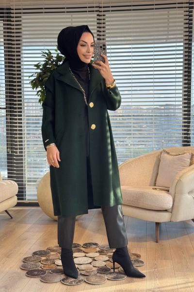 4147 Diana Kaşmir Kap Zümrüt