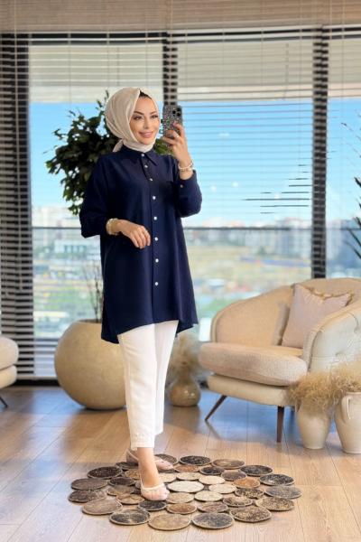 4159 Cemre Gömlek Lacivert