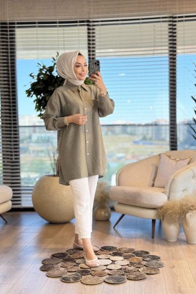 4159 Cemre Gömlek Haki