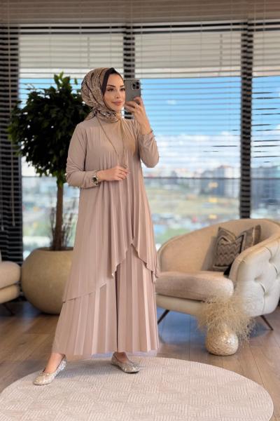 4161 Firuze Takım Bej