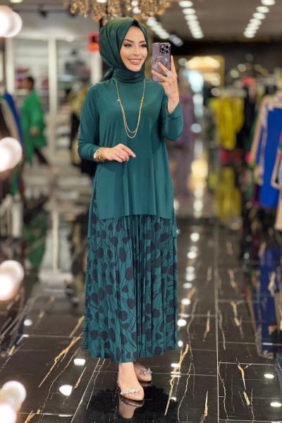 4181 Mix Etekli Sandy Takım Zümrüt