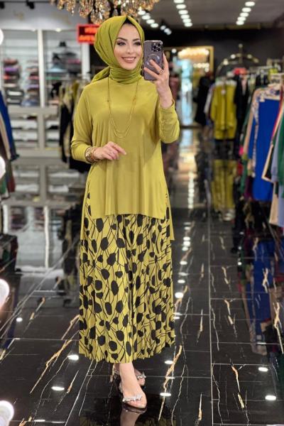 4181 Mix Etekli Sandy Takım Yağ Yeşili