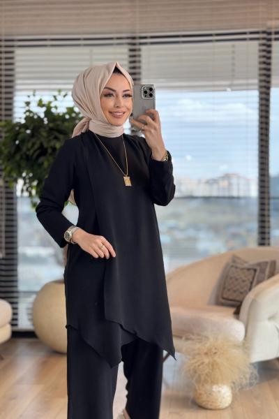 4194 Ön Kruvaze Ayrobin Takım Siyah