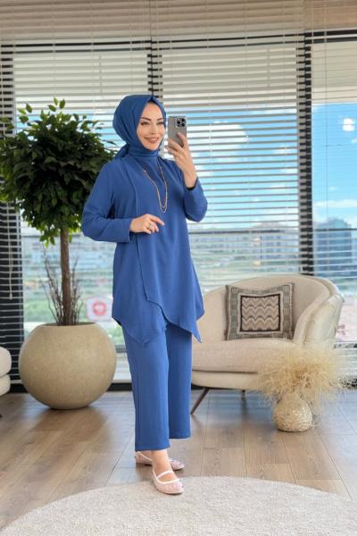 4194 Ön Kruvaze Ayrobin Takım İndigo