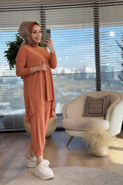 4197 Tokyo Şalvar Takım Şeftali