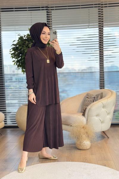 4202 Kraşlı Lotus Takım Kahve