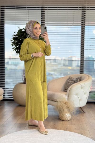 4202 Kraşlı Lotus Takım Yağ Yeşili