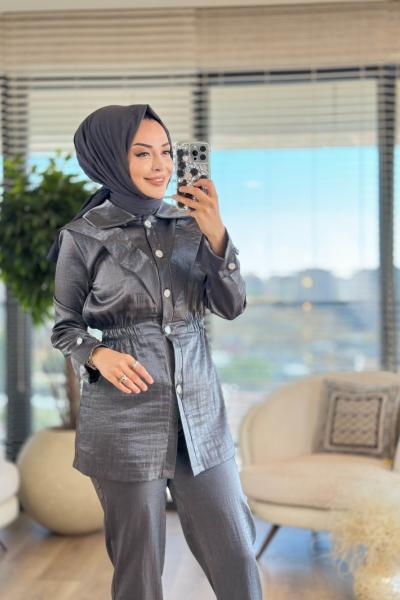 4247 Ön V Parçalı Takım Siyah