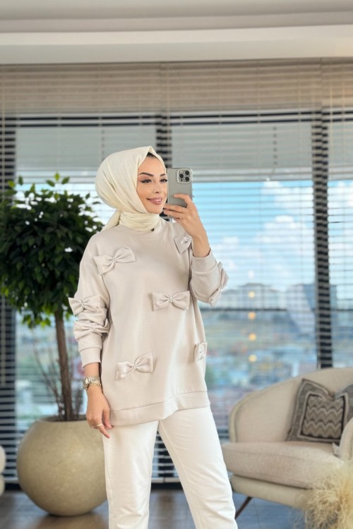 4285 Fiyonk Bluz Bej