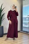 4405 Osyho Elif Asimetrik Takım Bordo