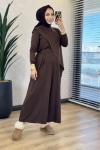 4405 Osyho Elif Asimetrik Takım Kahve