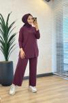 4428 İpek Lyocel Takım Bordo