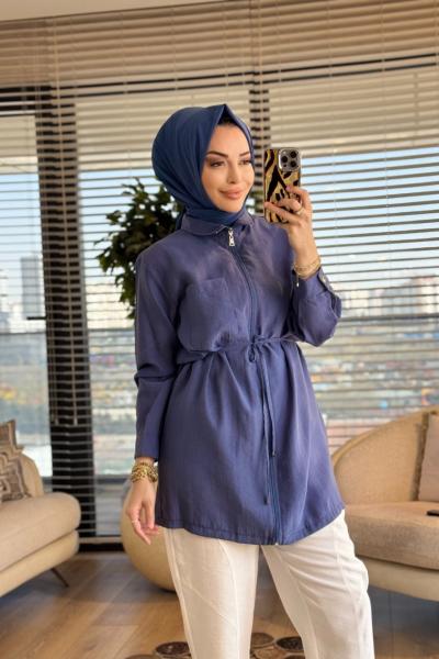 4438 Sol Taraf Cepli Ferm. Kap İndigo