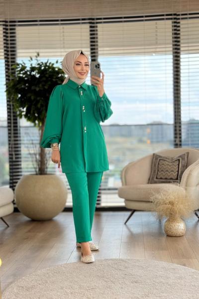 51203 Patı Üç Düğmeli Takım Beneton