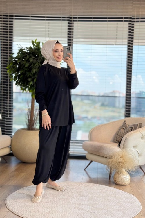 5218 Yasemen Takım Siyah