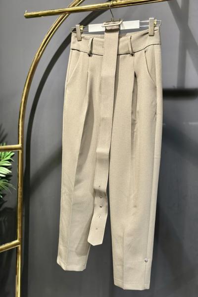 5321 Kaplama Kemerli Pantolon Haki
