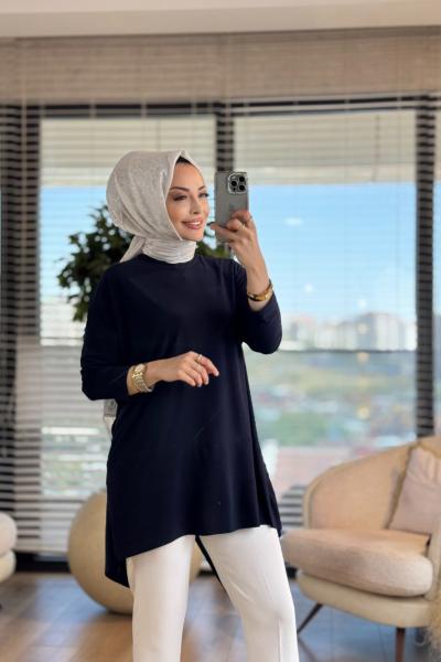 539 Makas Tunik Lacivert