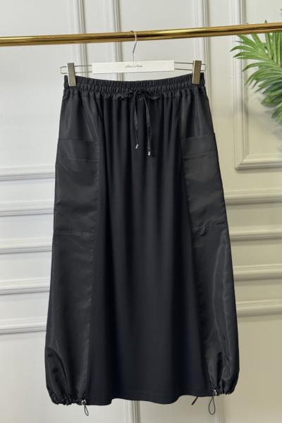 5473 Nüve Balon Etek Siyah