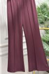 5586 Madrid İspanyol Paça Pantolon Bordo