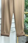 5601 Newyork Duble Paça Pantolon Camel