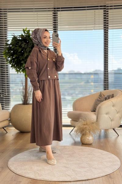 5684 Şeyma Takım Kahve