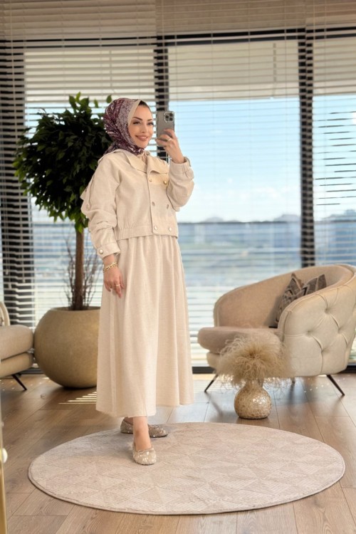 5684 Şeyma Takım Bej