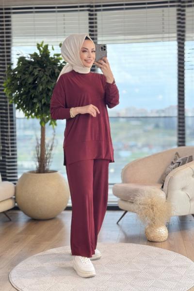 5715 Kübra Takım Bordo