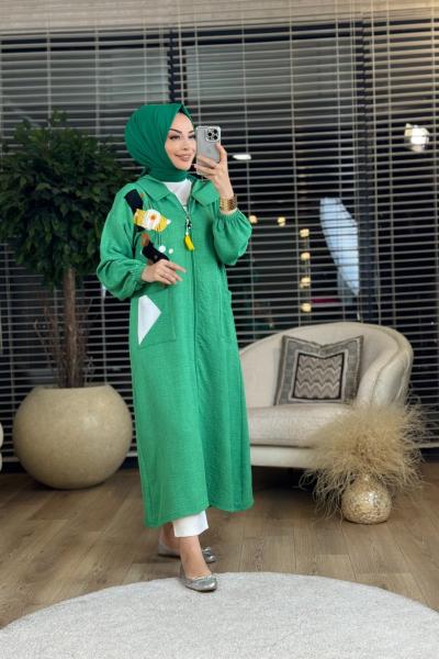 6225 Sol Göğüs Geometrik Parçalı Ferm.Kap Benetton