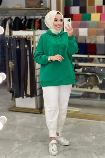 6814 Kapşonlu Sweat Benetton