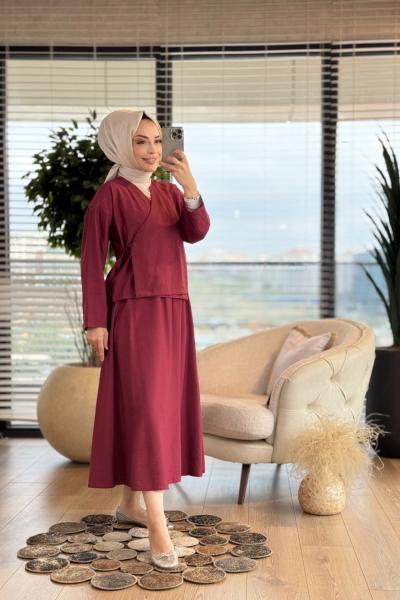 7363 Derya Takım Bordo