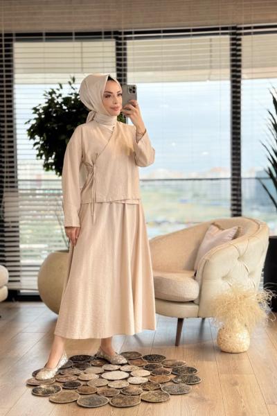 7363 Derya Takım Bej