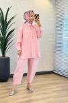 74026 Önü İki Cepli Takım Pembe