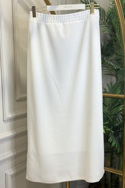 792 Krep Lastikli Kalem Etek Ekru