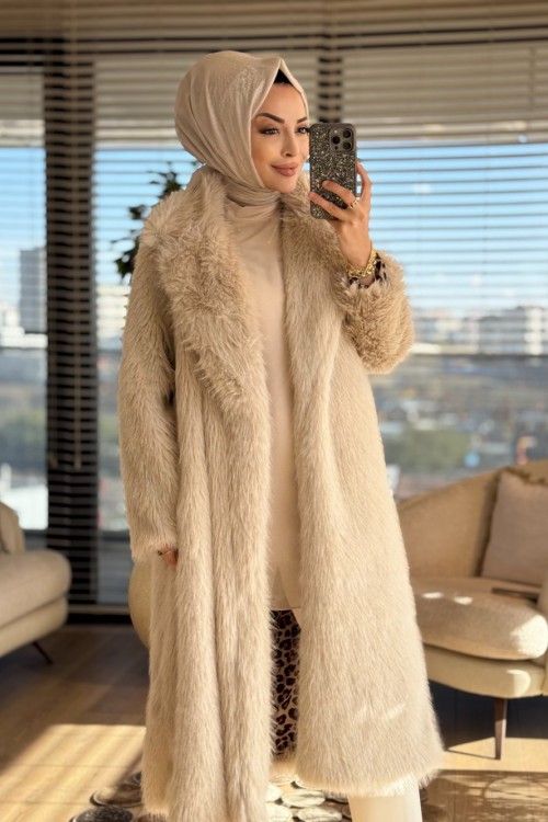 7980 Peluş Uzun Kaban Taş