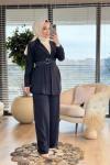 8491 Omuzları Dikişli Takım Siyah