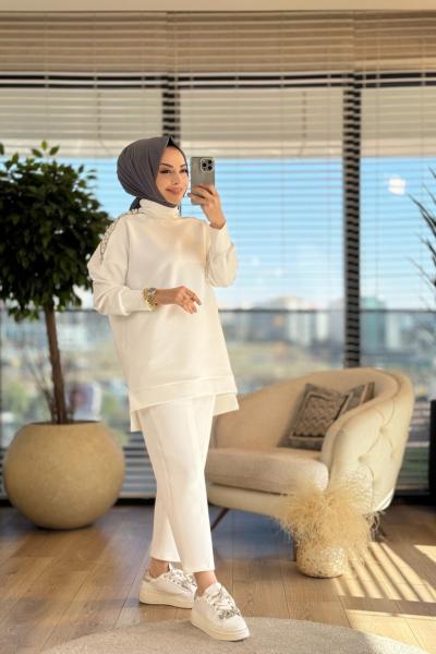 9072 Missay Takım Ekru