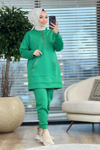 9614 Scuba Patı Ve Cep Kenarı Simli Takım Benetton