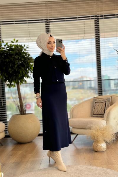 A1425 Peto Cepli Etekli Takım Lacivert