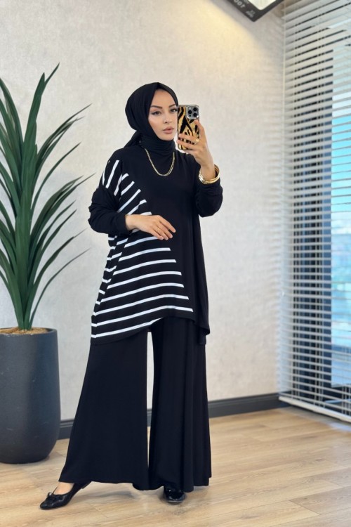 HWN6295 Hürmüz Penye Takım Siyah