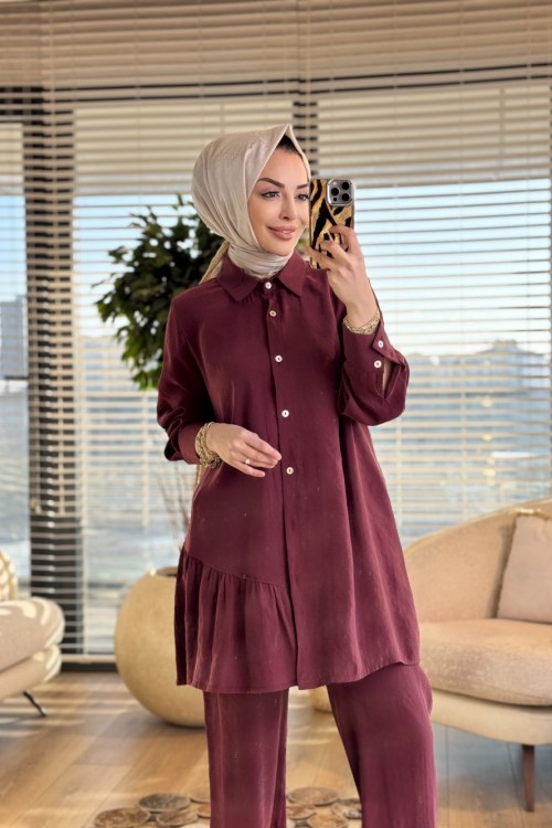 LYL103 Lilyum Takım Bordo