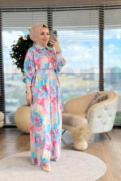 MRW1348 April Elbise Fuşya