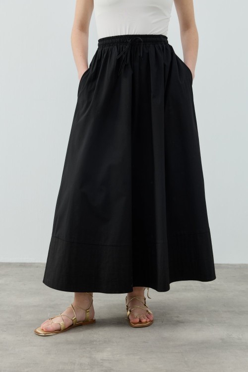 MRW1631 New Poplin Etek Siyah