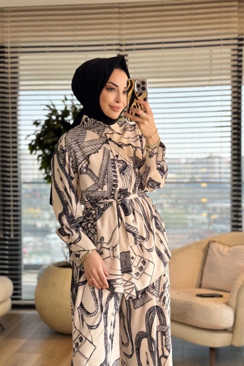 MRW1648 Monica Takım Bej