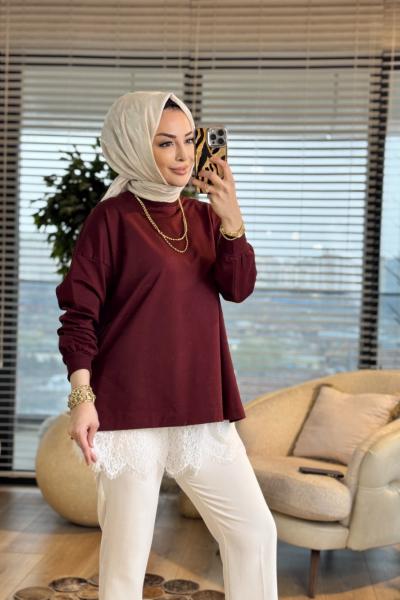 MRW1793 Loli Sweat Bordo