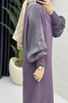 Afife Elbise Tesettür Giyim  Mor