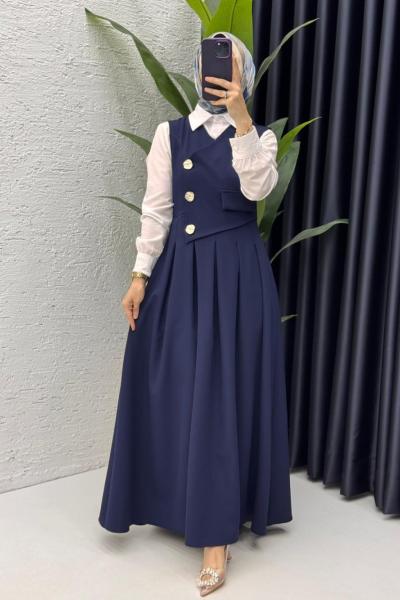 Afitap Jile Tesettür Giyim Lacivert